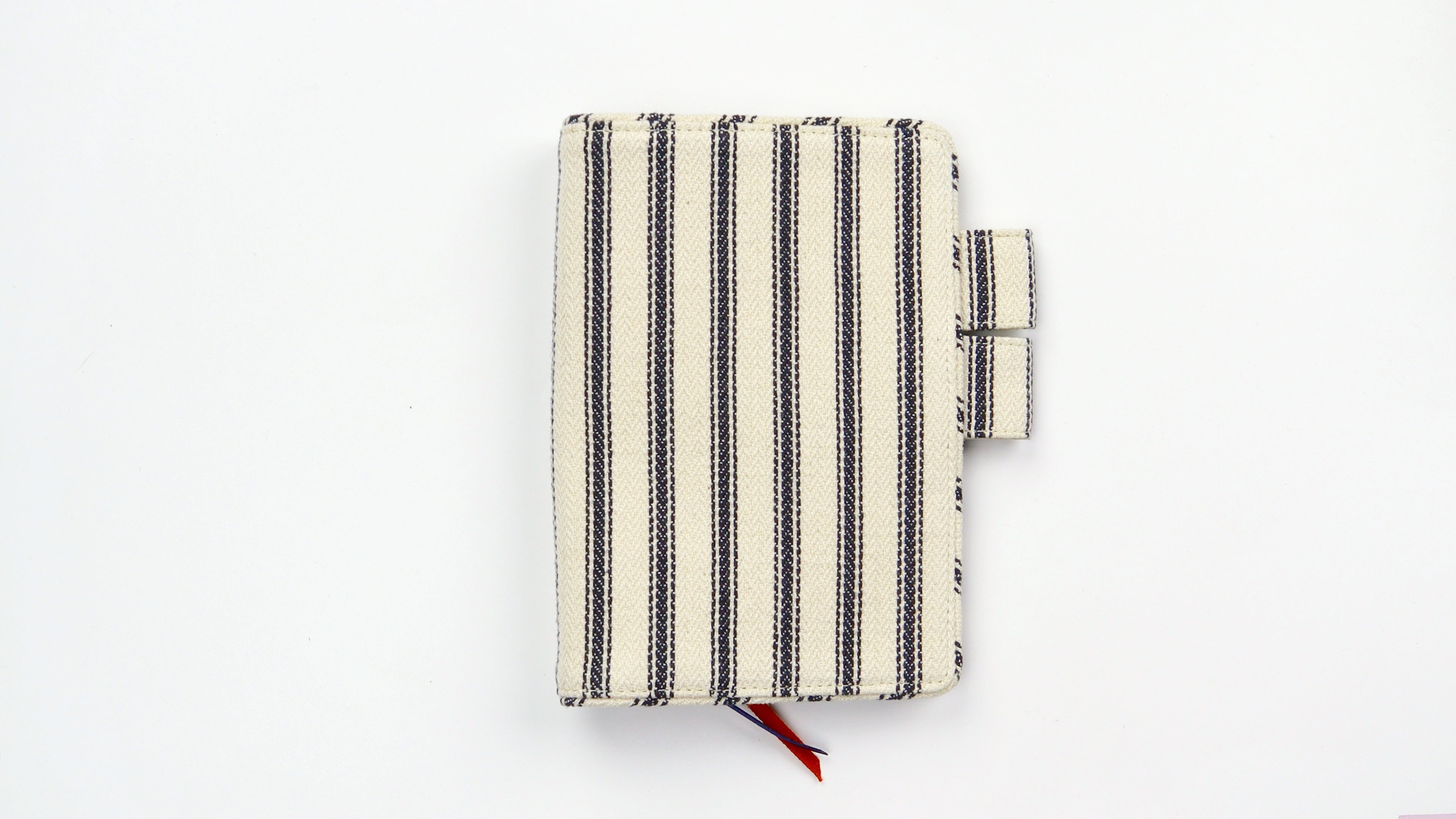 Hobonichi Techo Cover 2025 - Lined Fabric: Herringbone (Ivory x Black) - A6