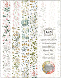 LCN UV Printing Matte PET Tape - Flower No.1