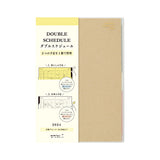 Midori Double Diary Schedule - 2024 - B6