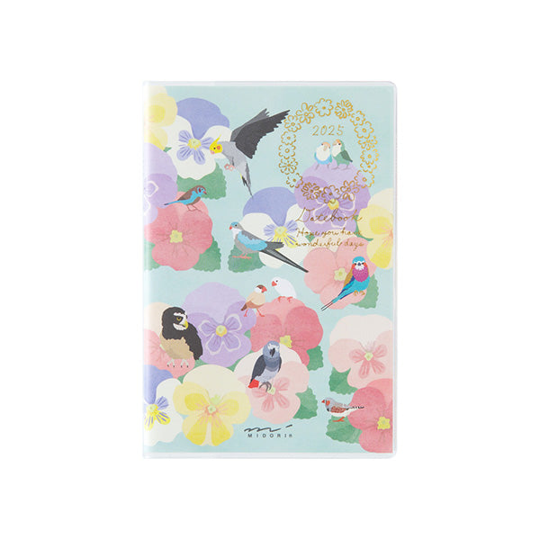 Midori Pocket Diary 2025 - Bird - Mini