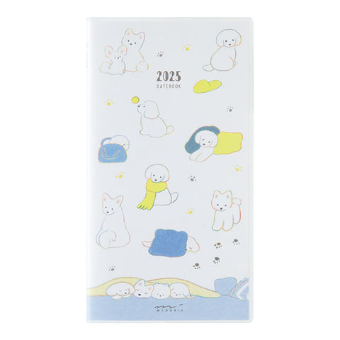 Midori Pocket Diary Slim - 2025 - Dog