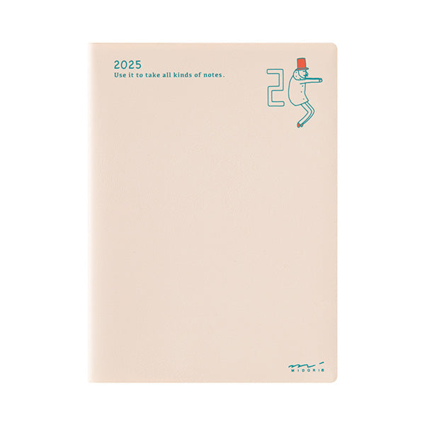 Midori Pocket Diary 2025 - Ojisan - A6 - Weekly Block