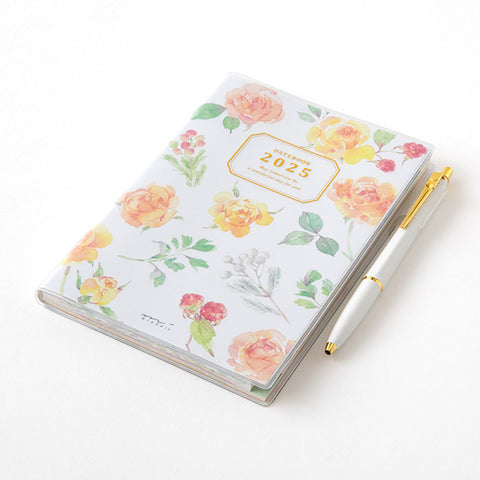 Midori Pocket Diary 2025 - Flowers - B6