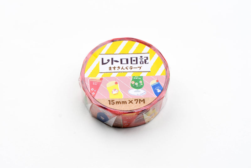 Furukawa Paper Retro Diary Washi Tape - Cream Soda Colorful