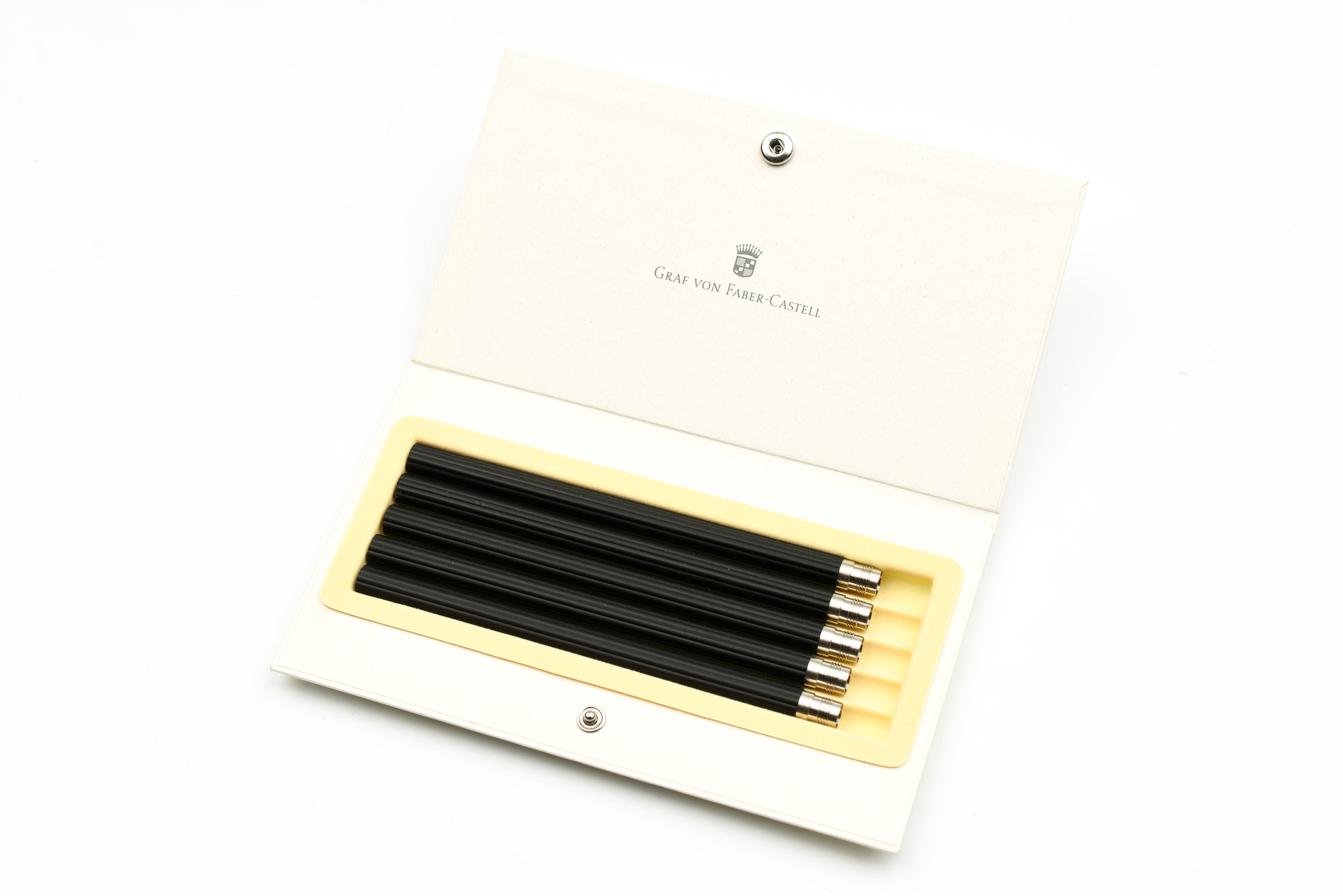 Faber-Castell - Graf von Faber-Castell Perfect Pencil - Short Black Refills - Pack of 5