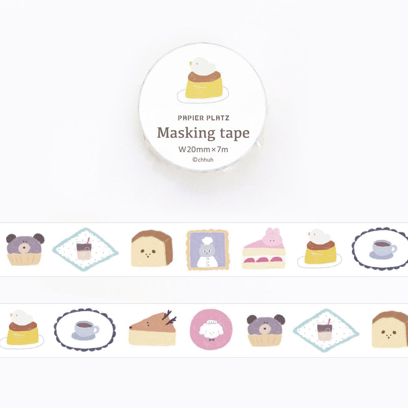 Papier Platz x chhuh - Forest Animal Cafe Masking Tape