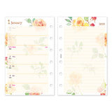 Midori Refill 2025 - Floral Pattern - B7 - Weekly