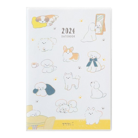 Midori Pocket Diary 2024 - Dog - B6