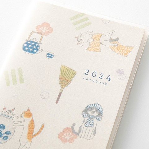 Midori Pocket Diary Slim - 2024 - Cat