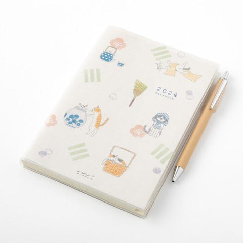 Midori Pocket Diary 2024 - Cat - B6