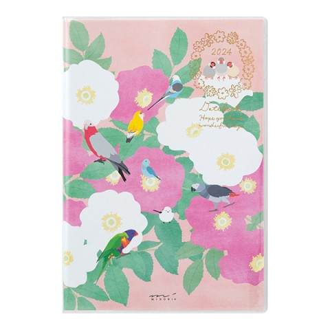 Midori Pocket Diary 2024 - Bird - B6