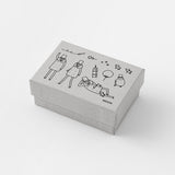 Midori Ojisan 30th Anniversary Wooden Stamp - Set A