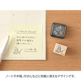 Midori Ojisan 30th Anniversary Wooden Stamp - Pattern A