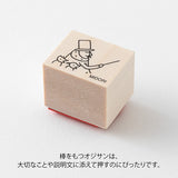 Midori Ojisan 30th Anniversary Wooden Stamp - Pattern A