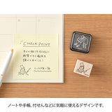 Midori Ojisan 30th Anniversary Wooden Stamp - Pattern A