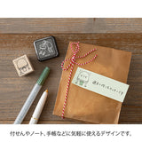 Midori Ojisan 30th Anniversary Wooden Stamp - Pattern B