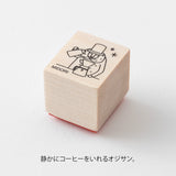 Midori Ojisan 30th Anniversary Wooden Stamp - Pattern C