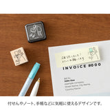 Midori Ojisan 30th Anniversary Wooden Stamp - Pattern D