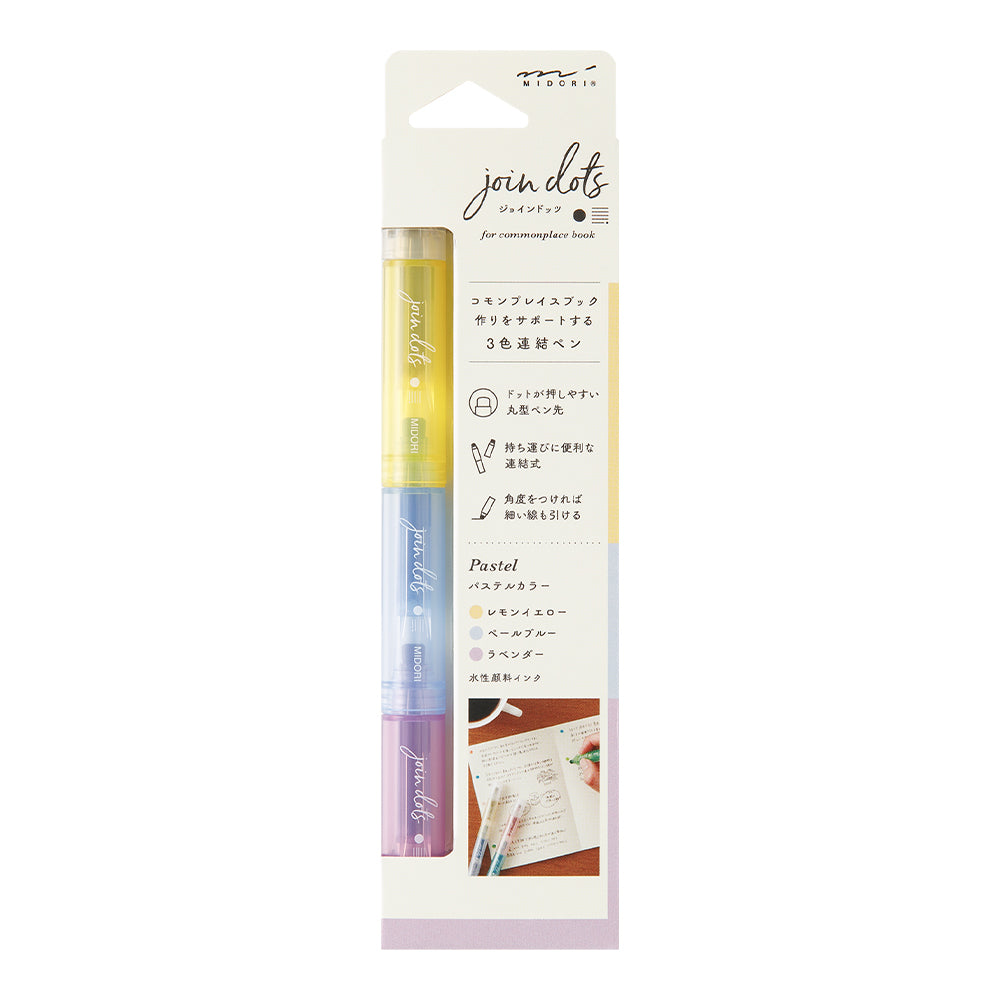 Midori Connecting Pen Join Dots - Pastel