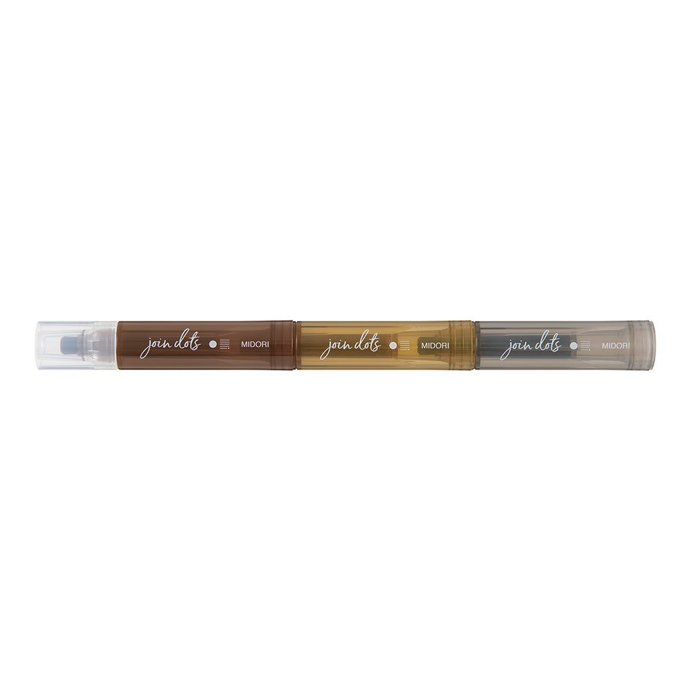 Midori Connecting Pen Join Dots - Mocha