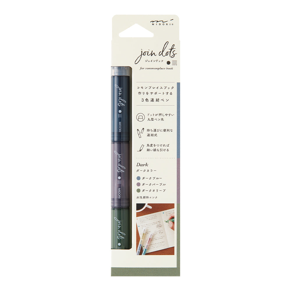 Midori Connecting Pen Join Dots - Dark