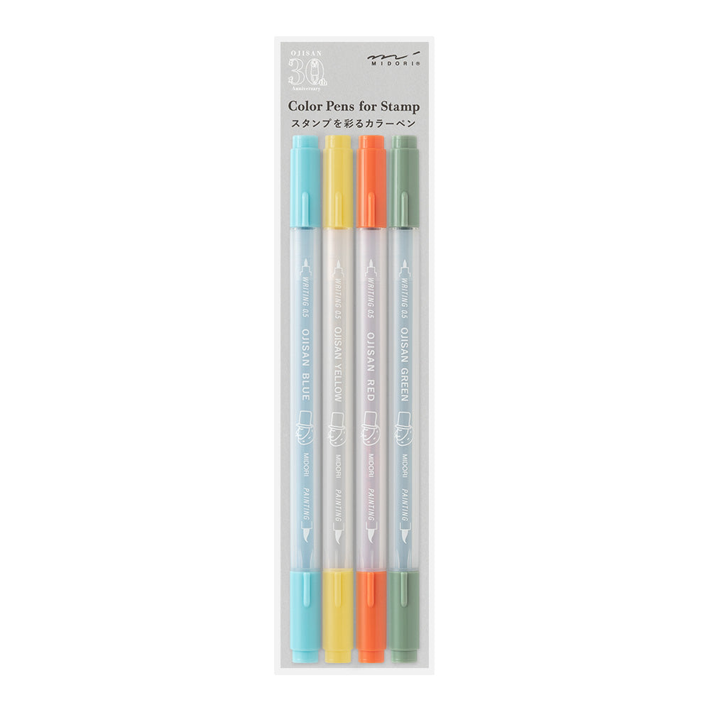 Midori Ojisan 30th Anniversary Color Pens for Paintable Stamp