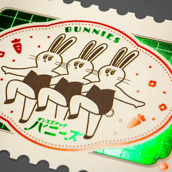 ROKKAKU x Ob1 Postcard - Retro Post - Bunnies