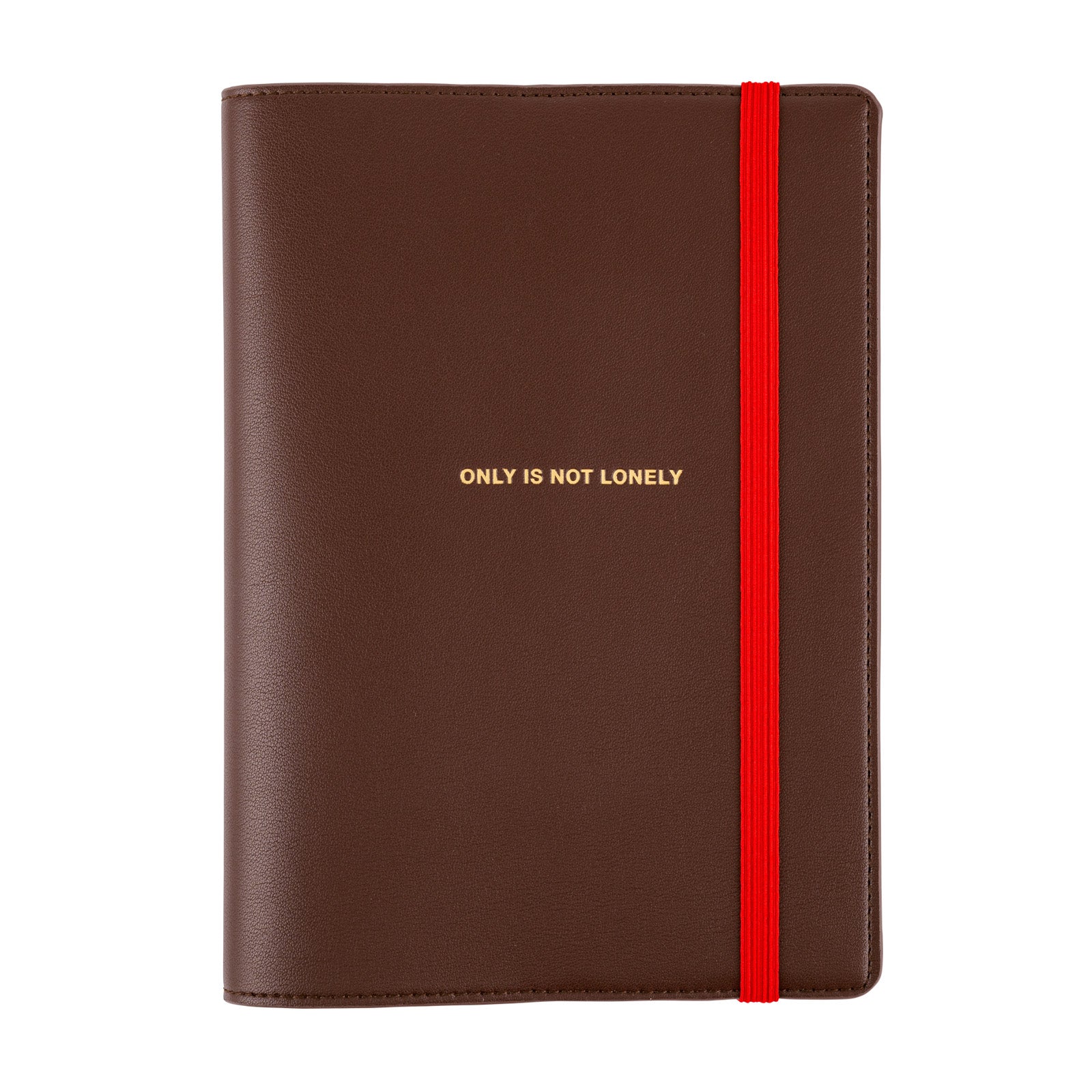 Hobonichi Cousin Cover 2025 - Only is Not Lonely (Chocolate) - A5