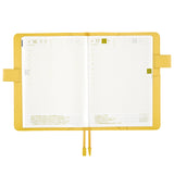 Hobonichi Cousin Cover 2025 - Leather: Brilliant Yellow - A5