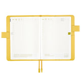 Hobonichi Cousin Cover 2025 - Leather: Brilliant Yellow - A5