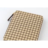 Hobonichi Cousin Cover 2025 - Taut Zipped (Cafe au Lait Plaid) - A5