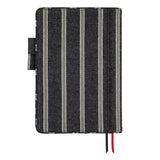 Hobonichi Cousin Cover 2025 - Lined Fabric: Twill (Navy x Gray) - A5