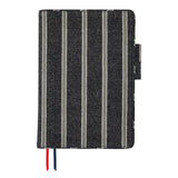 Hobonichi Cousin Cover 2025 - Lined Fabric: Twill (Navy x Gray) - A5