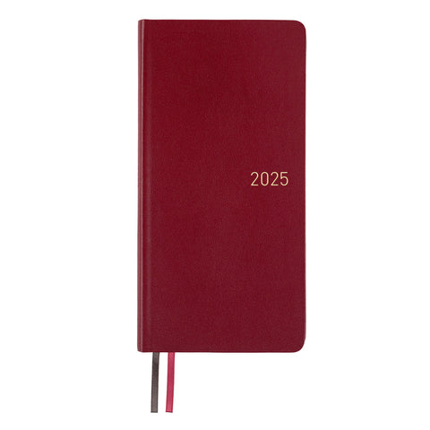 Hobonichi Techo Weeks 2025 - Leather: Pomegranate