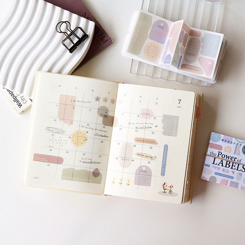 MU Die-cut Washi Book - #1 Power of Labels