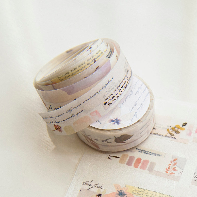 MU Shape Tear Washi Tape - #2 Petal Journal