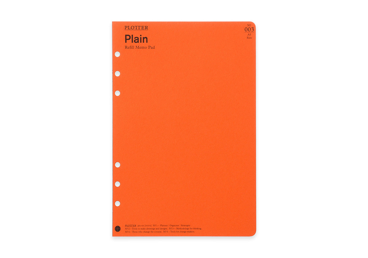 PLOTTER Refill Memo Pad - A5 Size