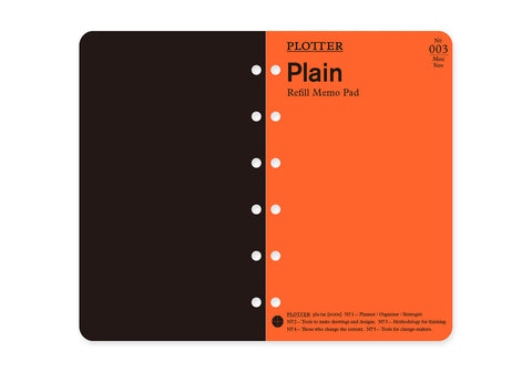 PLOTTER Refill Memo Pad - Mini Size