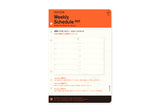 PLOTTER Schedule Refill 2025 - Weekly - A5 Size