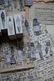 LCN Wooden Rubber Stamp Set - On The Desk