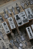 LCN Wooden Rubber Stamp Set - On The Desk