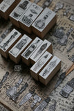 LCN Wooden Rubber Stamp Set - On The Desk