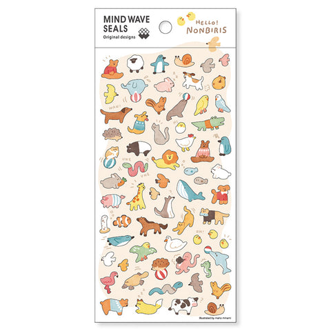 Mind Wave Sticker Sheet - Animals