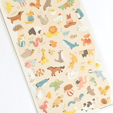 Mind Wave Sticker Sheet - Animals