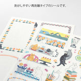 Yuru Log 2 Sheets Sticker - Cat