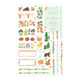 Yuru Log 2 Sheets Sticker - Nordic