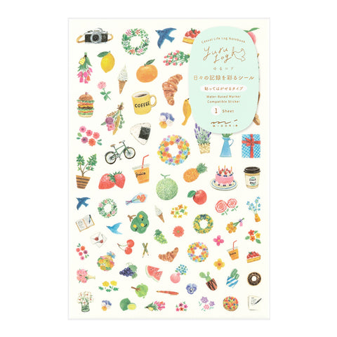 Yuru Log 1 Sheet Sticker - Motif