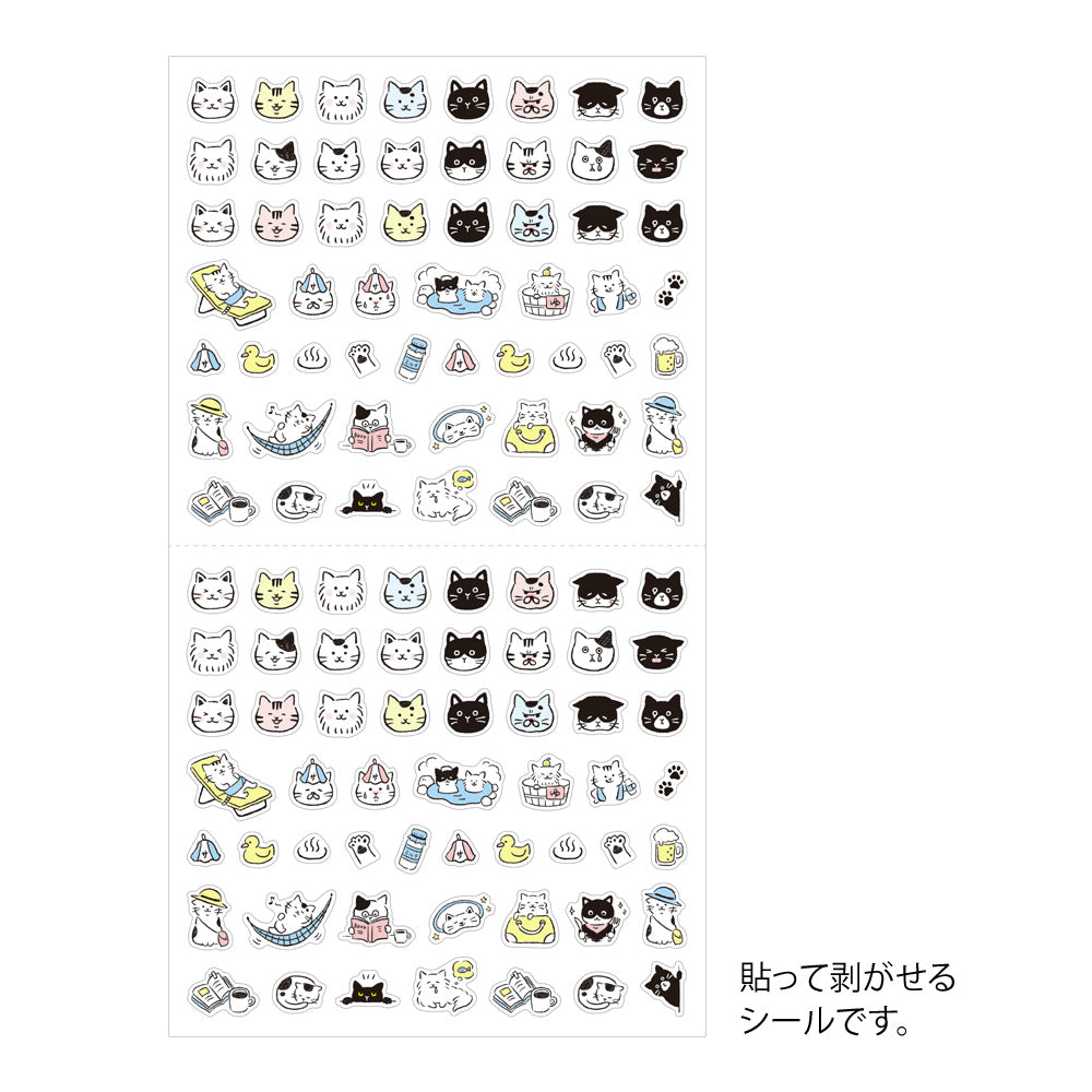 Midori Sticker Sheet - Emoji Cat