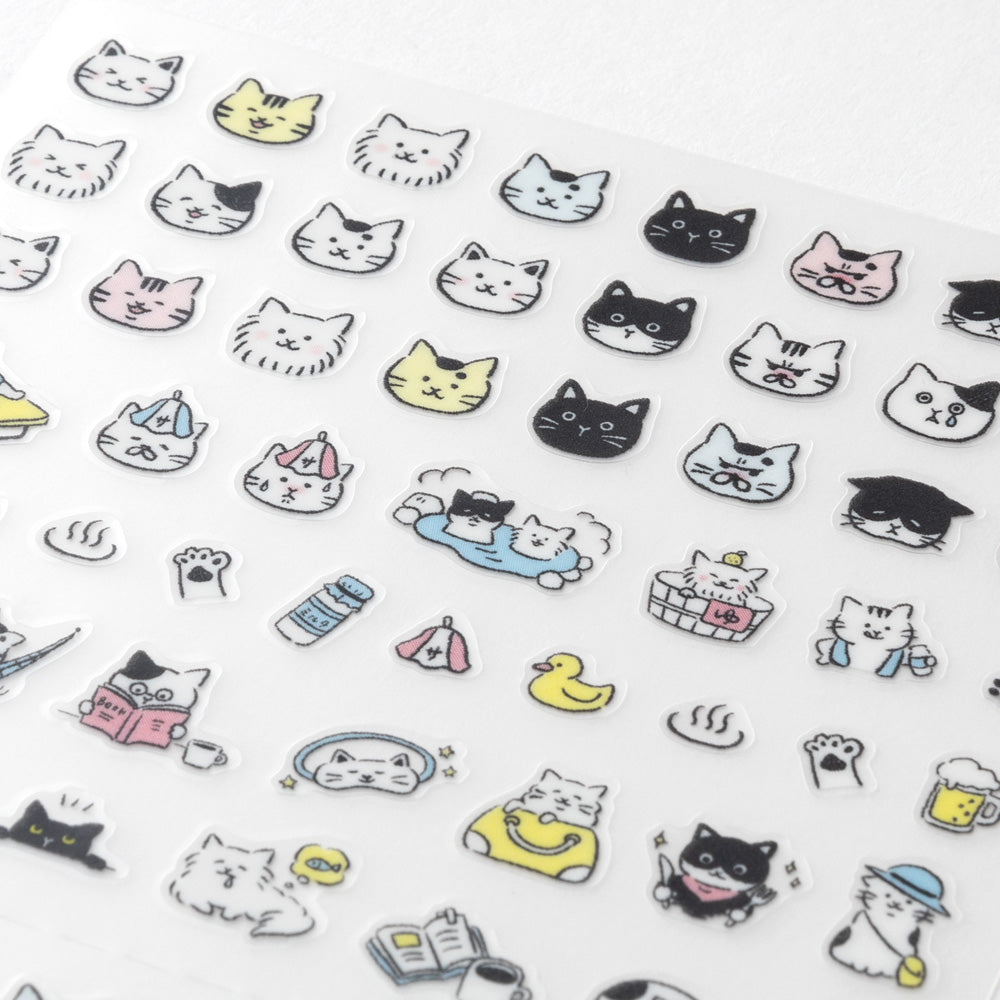 Midori Sticker Sheet - Emoji Cat