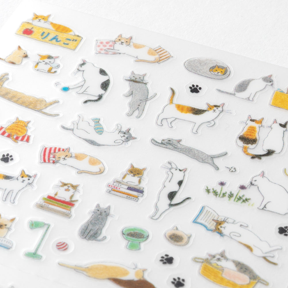 Midori Sticker Sheet - Cat - Small